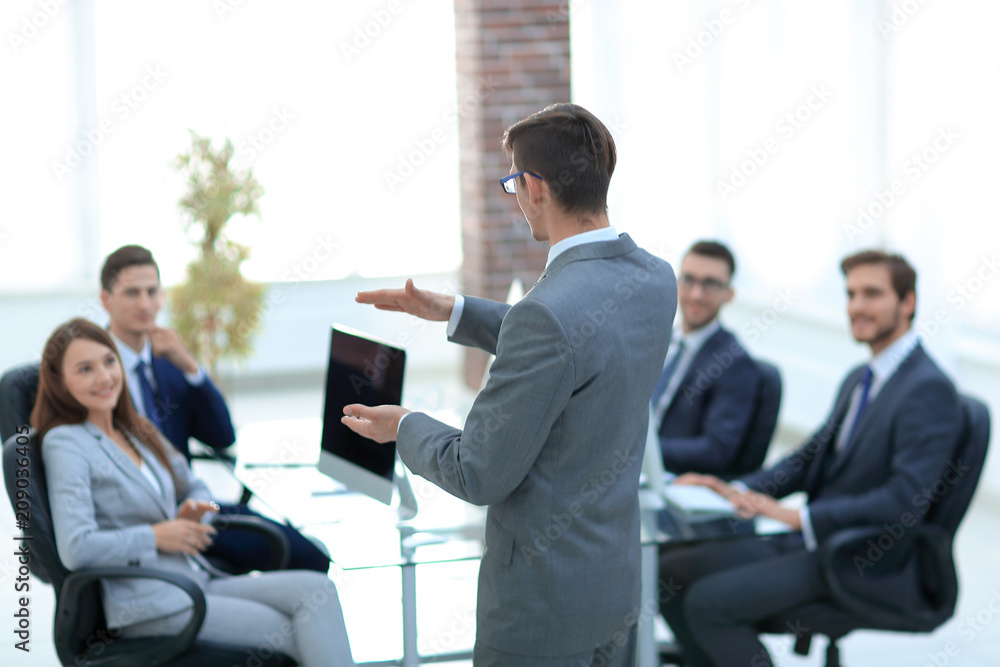 Business conference at modern office, seminar. Business conference at modern office, seminar.