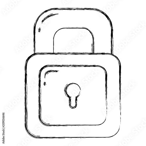 grunge security padlock object and protect element