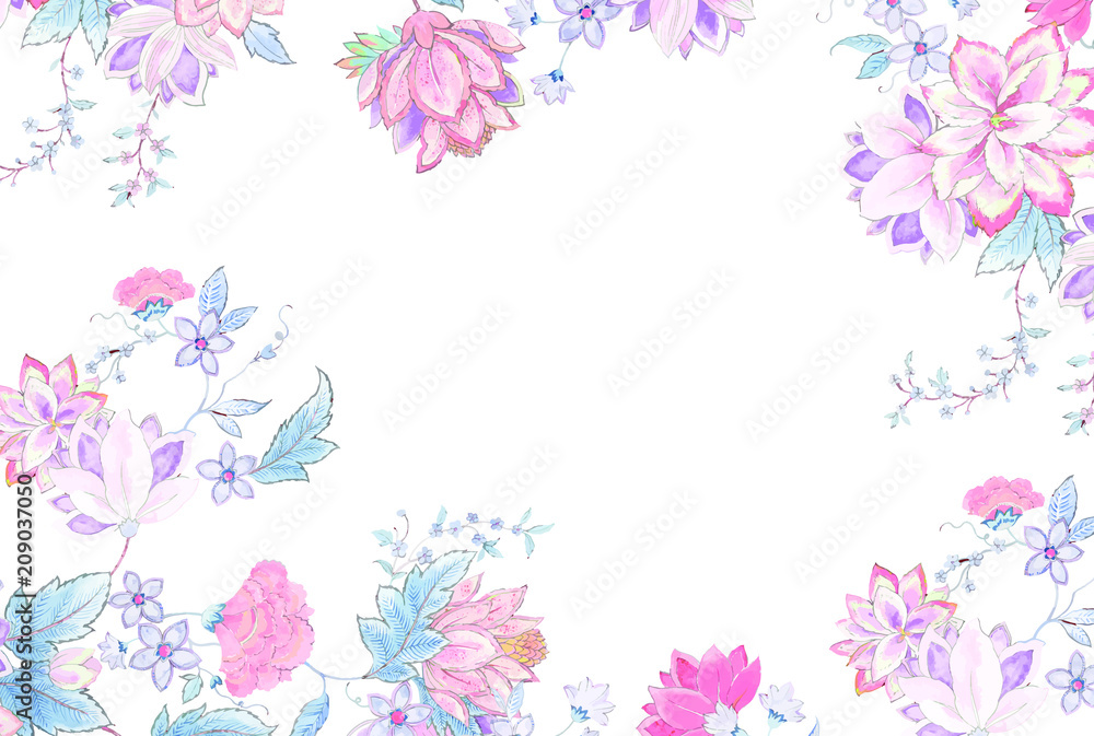 Abstract vector flower