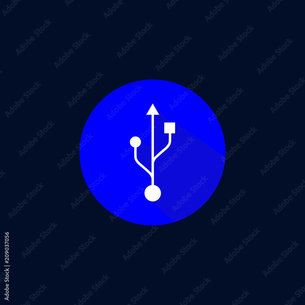 Button USB Vector Template Design Illustration Button USB Vector Template Design Illustration