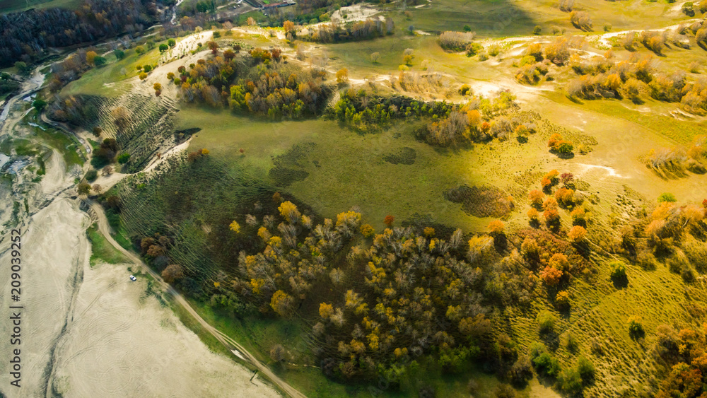 Ulan prairie aerial photograph