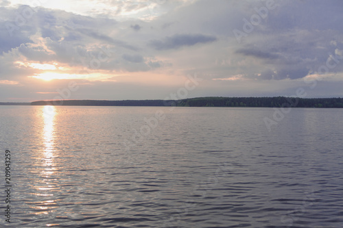 Sunset over the Lake