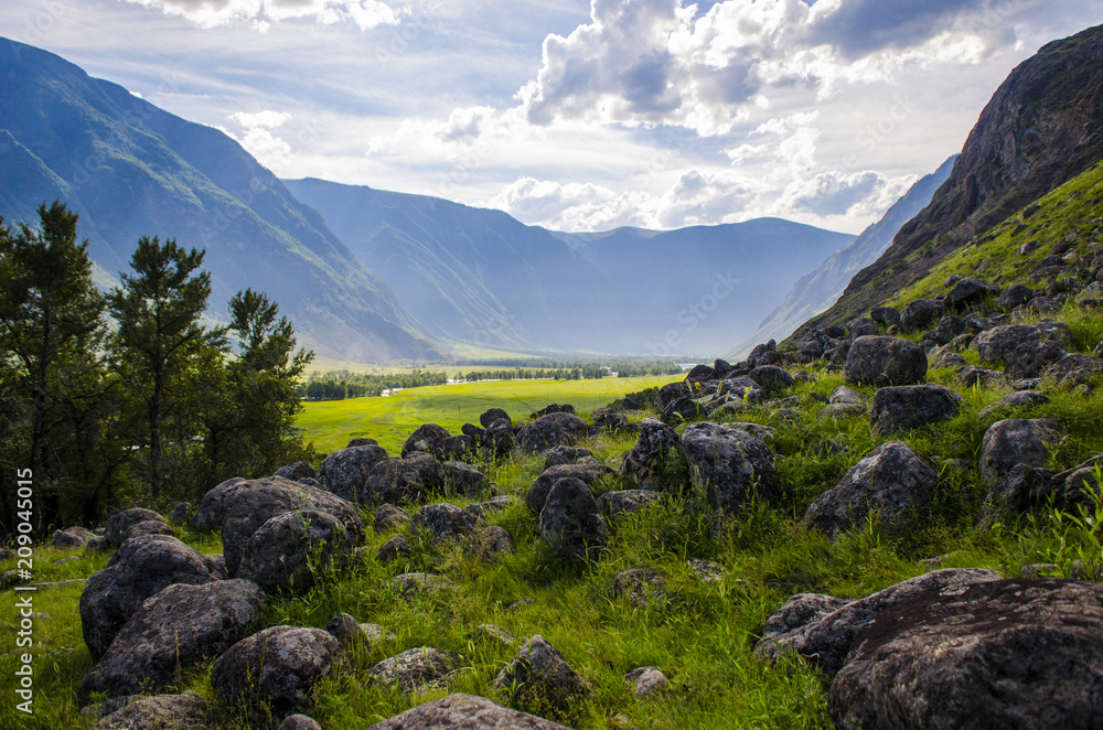 Naklejka premium mountain landscape