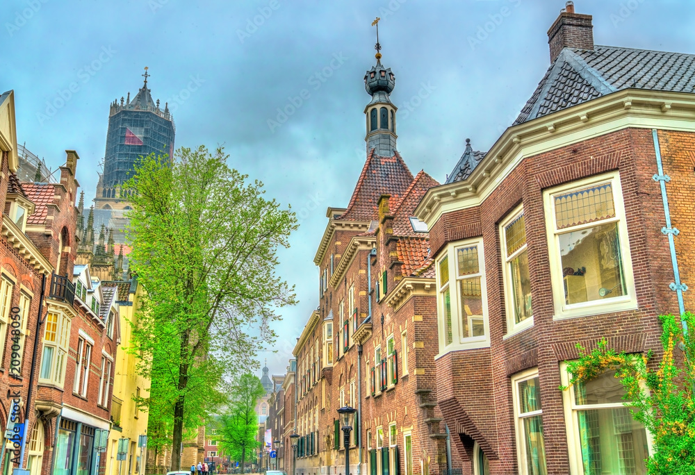 Fototapeta premium Traditional houses in Utrecht, Netherlands