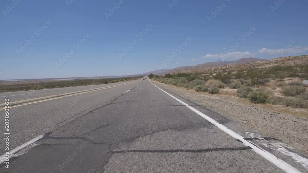 Time Lapse Desert Highway Driving Template Front View Time Lapse Desert Highway Driving Template Front View