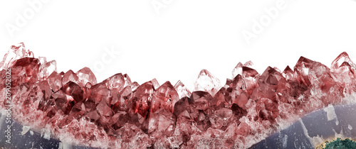 isolated ruby long crystal stripe