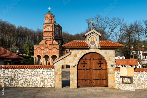 Monastery Djunis with the Church of Mother of God's Shroud (Church of Our Lady's Shroud), a 19th century female monastery of Serbian Orthodox Church in Central Serbia