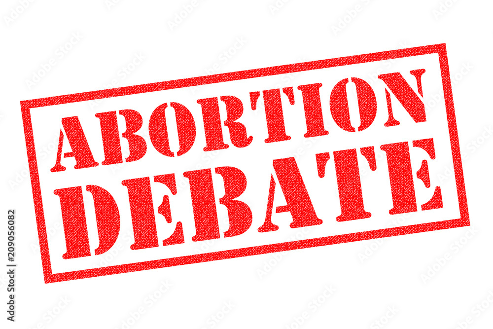 ABORTION DEBATE Rubber Stamp