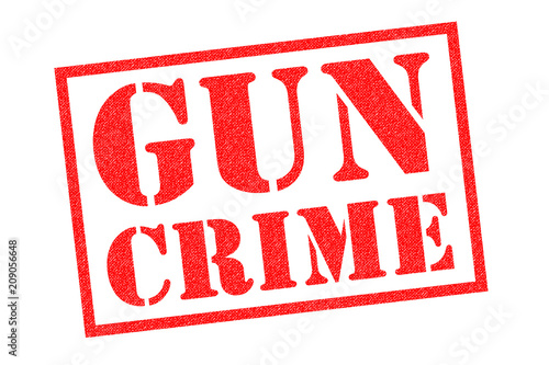 GUN CRIME Rubber Stamp