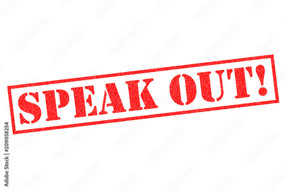 SPEAK OUT! Rubber Stamp SPEAK OUT! Rubber Stamp