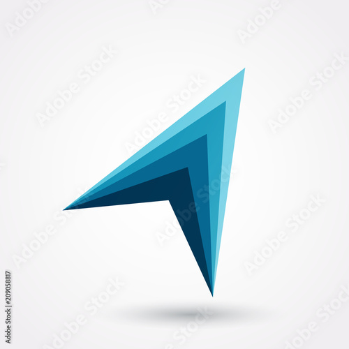 Arrow logo icon. Vector