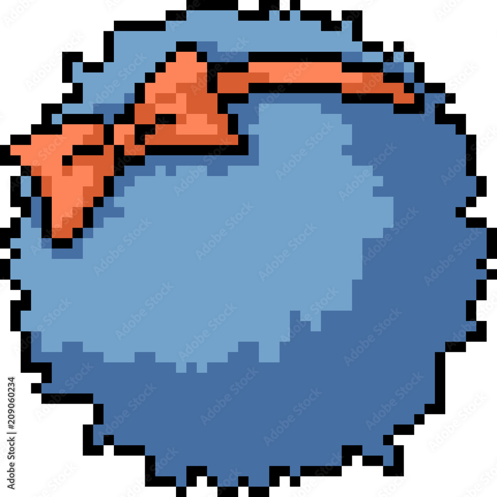 vector pixel art fur ball vector pixel art fur ball