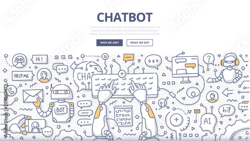 Chatbot Doodle Concept