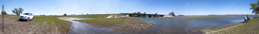 Volga tributary panorama