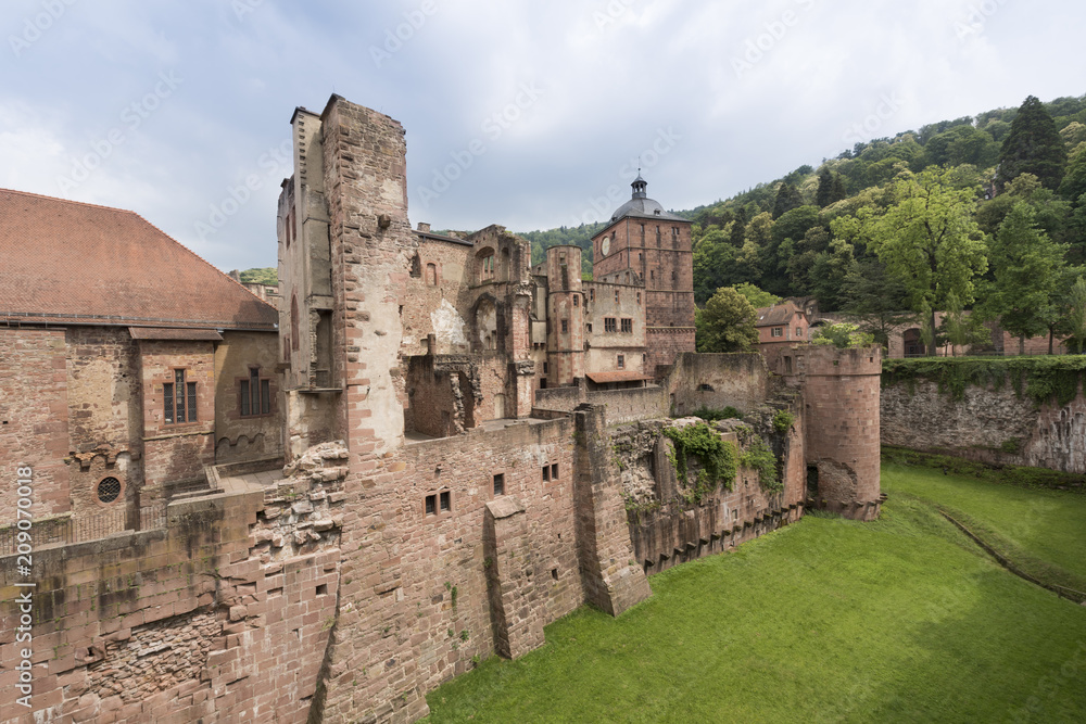 View into the Hirschgraben at Heidelberg Castle_Heidelberg, Baden Wuerttemberg, Germany