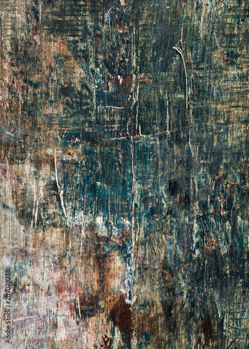 Old weathered, faded and distressed grunge wooden background texture