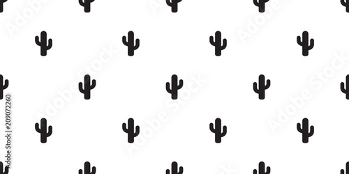 cactus seamless pattern vector flower summer plant garden Desert botanica isolated background repeat wallpaper