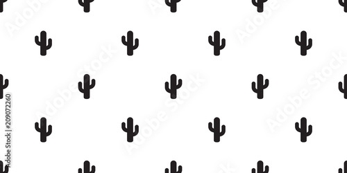 cactus seamless pattern vector flower summer plant garden Desert botanica isolated background repeat wallpaper