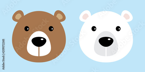 Bear vector polar Bear icon logo character cartoon illustration doodle symbol