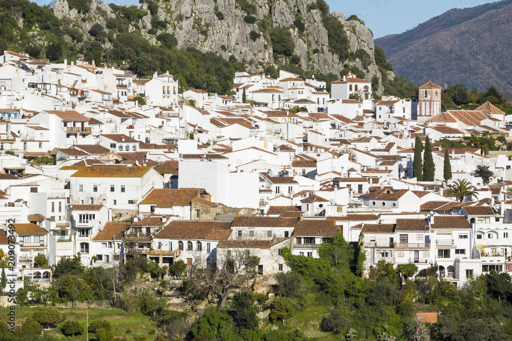 Gaucin white village in Malaga province, Spain