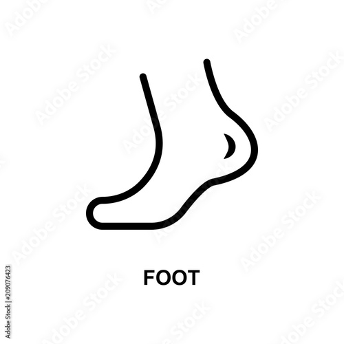 foot line icon. Element of treatment icon for mobile concept and web apps. Thin line foot line icon can be used for web and mobile. Premium icon