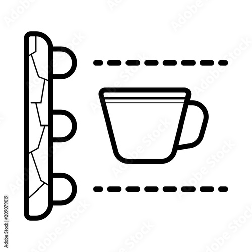 Cup icon vector