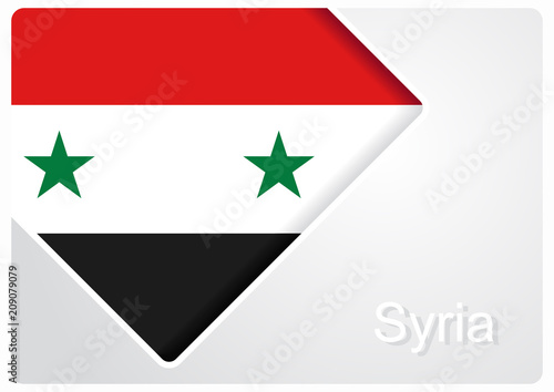 Syrian flag design background. Vector illustration.