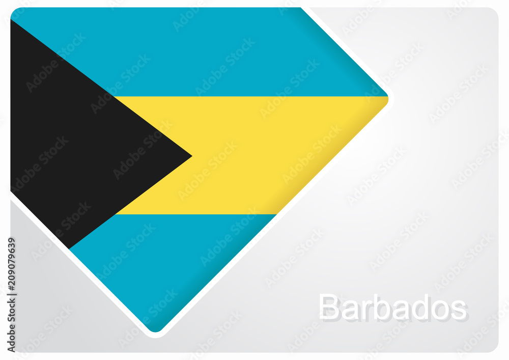 Bahamas flag design background. Vector illustration.