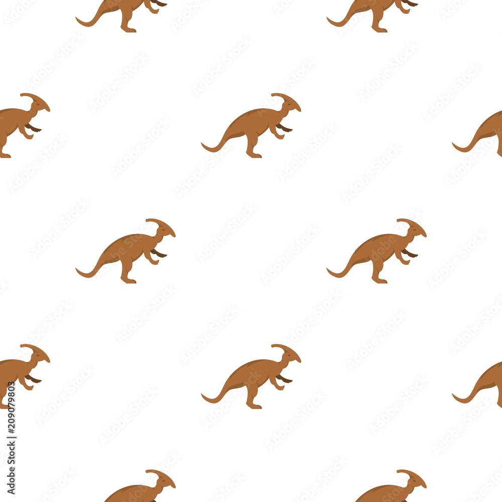 Brown parazavrolofus dinosaur pattern seamless for any design vector illustration Brown parazavrolofus dinosaur pattern seamless for any design vector illustration