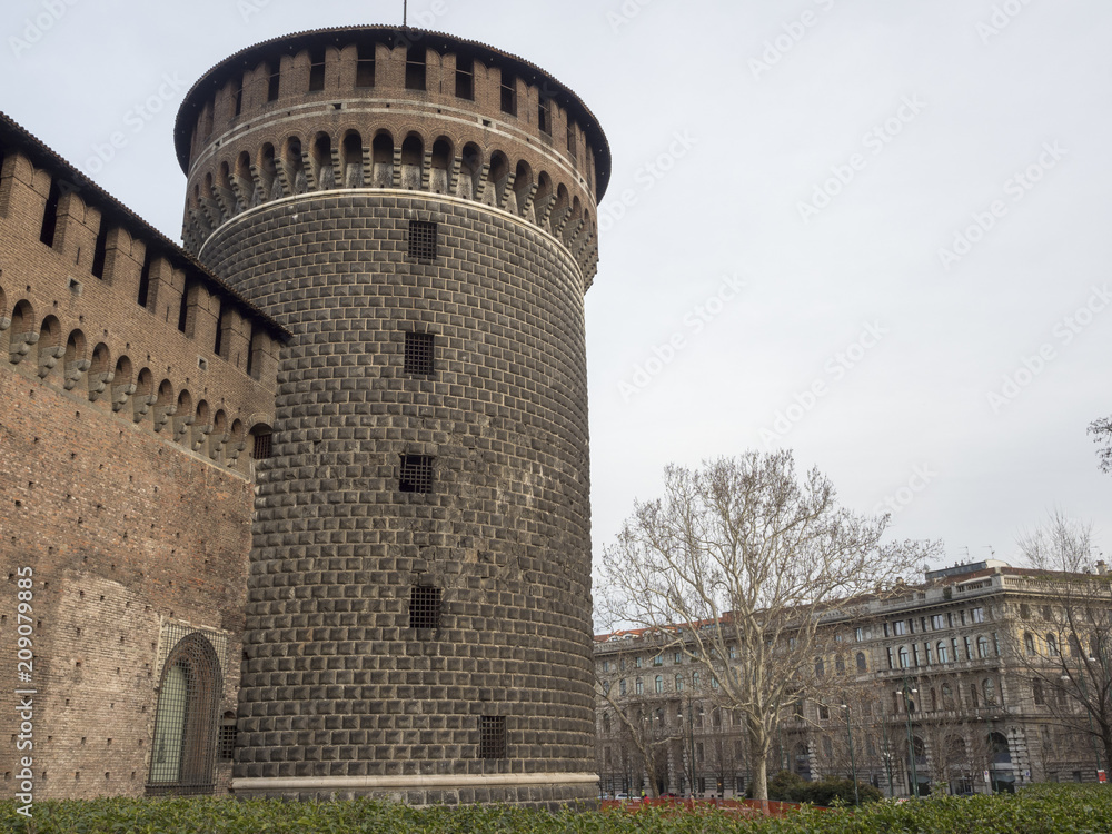 Milan, the castle