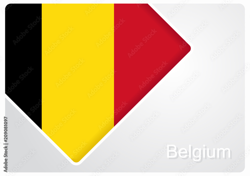 Fototapeta premium Belgian flag design background. Vector illustration.