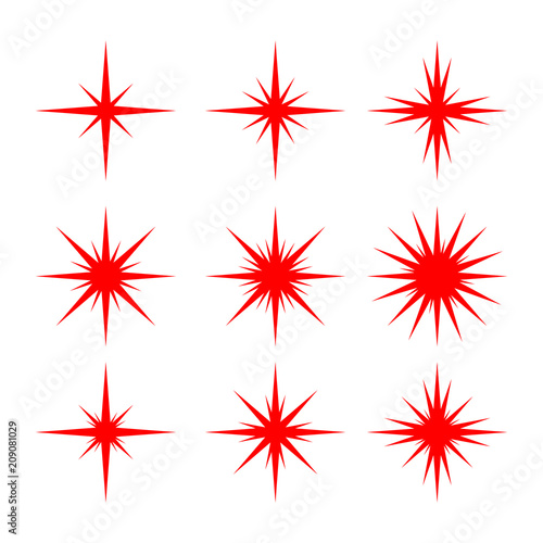 sparkle vector set