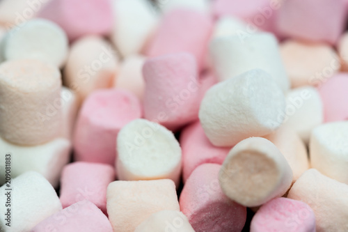 Marshmallow candy sweets food background © Tom Eversley
