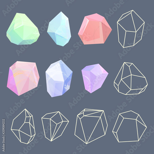 Design of crystal polygon shapes