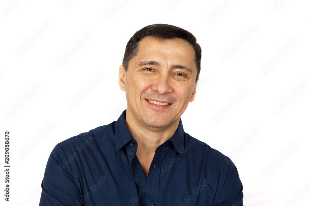 Man pleasantly surprised and laughing. Concept emotion surprise Man pleasantly surprised and laughing. Concept emotion surprise
