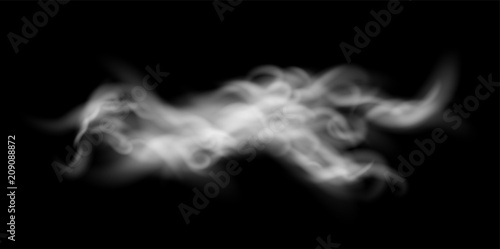 Transparent White Vector Fog