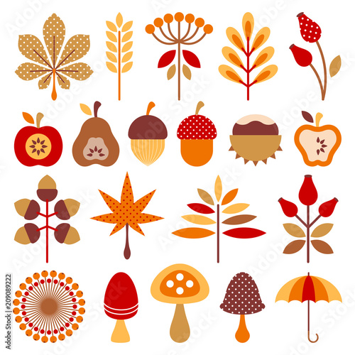 Autumn Set Retro Brown