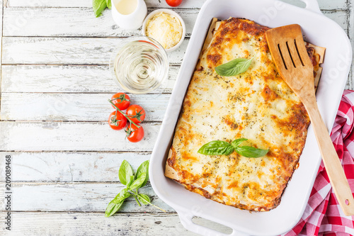 Traditional italian lasagna