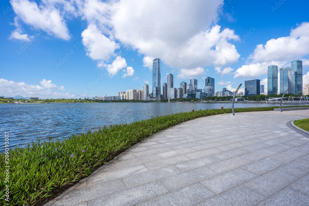 panoramic city skyline 