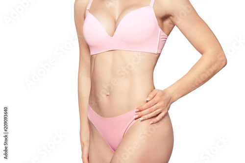 Beautiful slim woman body