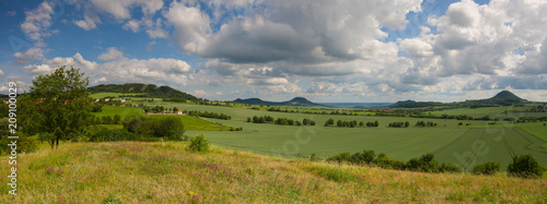 View from Tobias hill in Czech Bohemian Highlands, Czech Republic