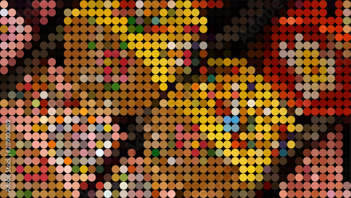 color dot abstract background