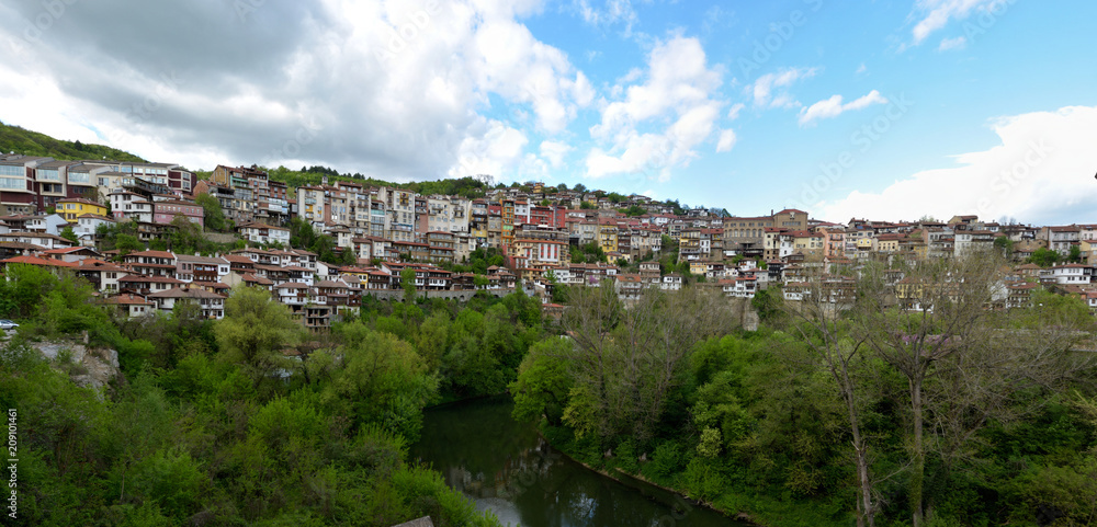 Large view of Veliko Tarnovo City in Bulgaria