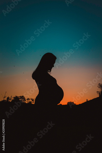 silhouette pregnant
