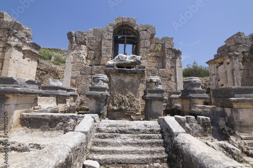 The Nympahion of Kestros of Perge Ancient City in Antalya, Turkey