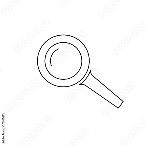 magnifying glass icon photo