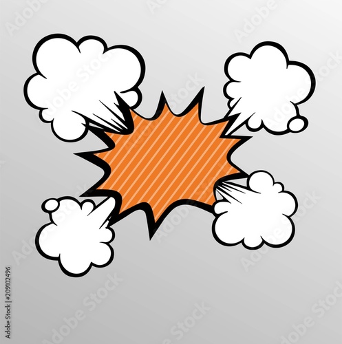 Comic explosive background