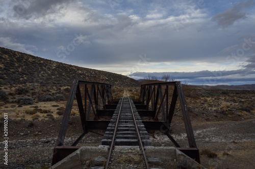Old Patagonian Express railway in Chubut. © Pedro Suarez