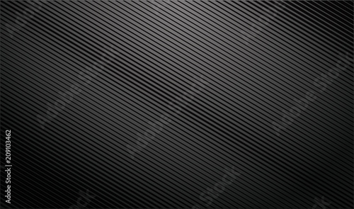 Gradient dark background with diagonal stripes. Lighting beam. Vector Illustration.