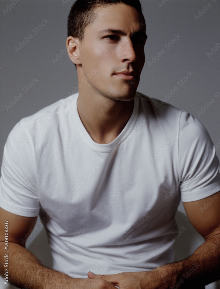 Model Strong Stylish Male Portrait Model Strong Stylish Male Portrait